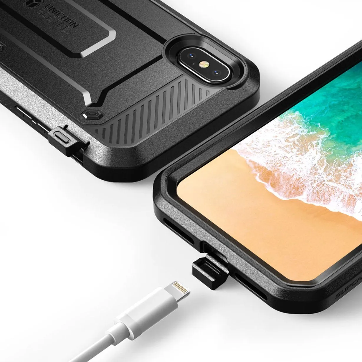 Flash Sale! iPhone X / XS Unicorn Beetle Pro Rugged Holster Case-Black  Today Only!