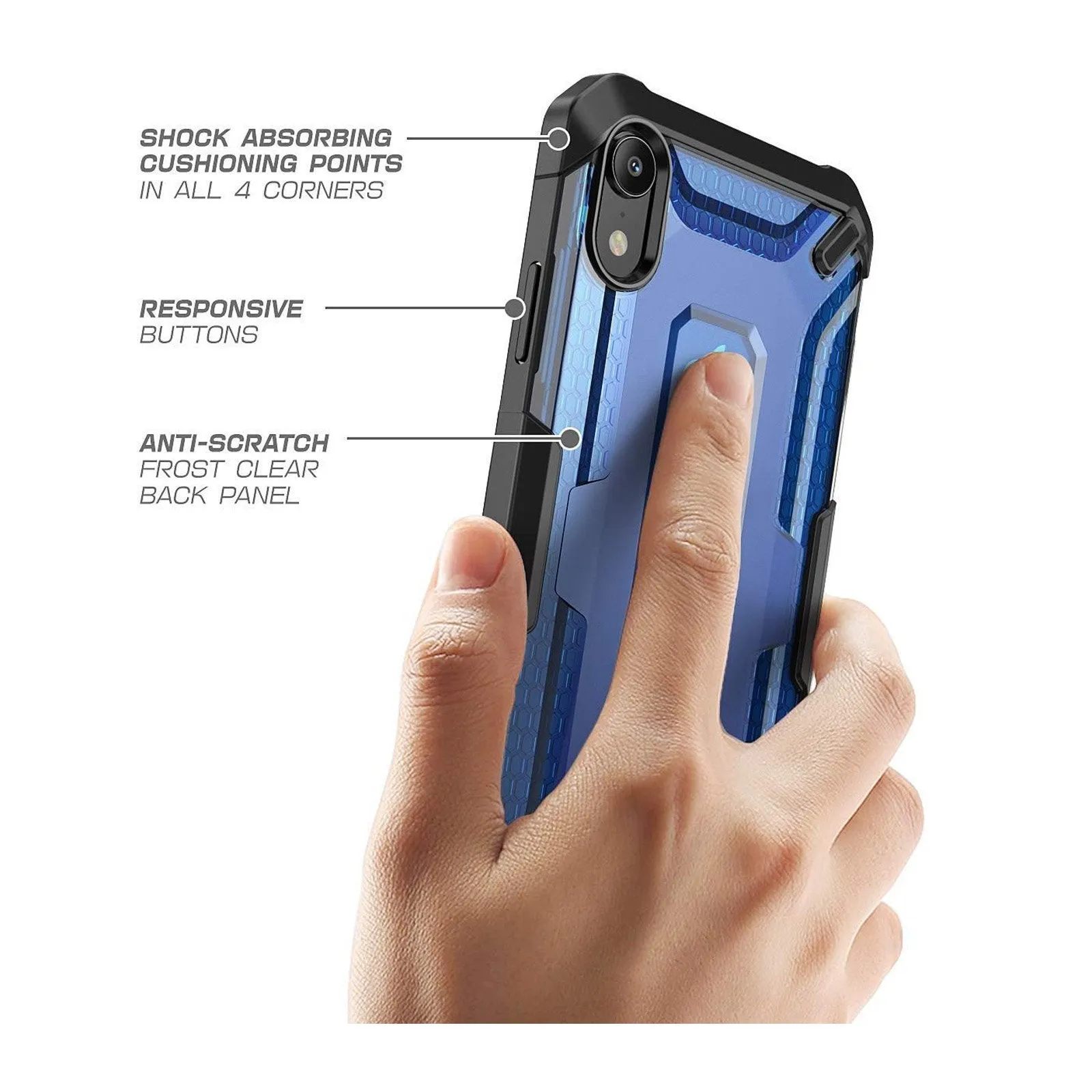 Flash Sale! iPhone XR Unicorn Beetle Hybrid Bumper Case-Blue  Ends Soon!