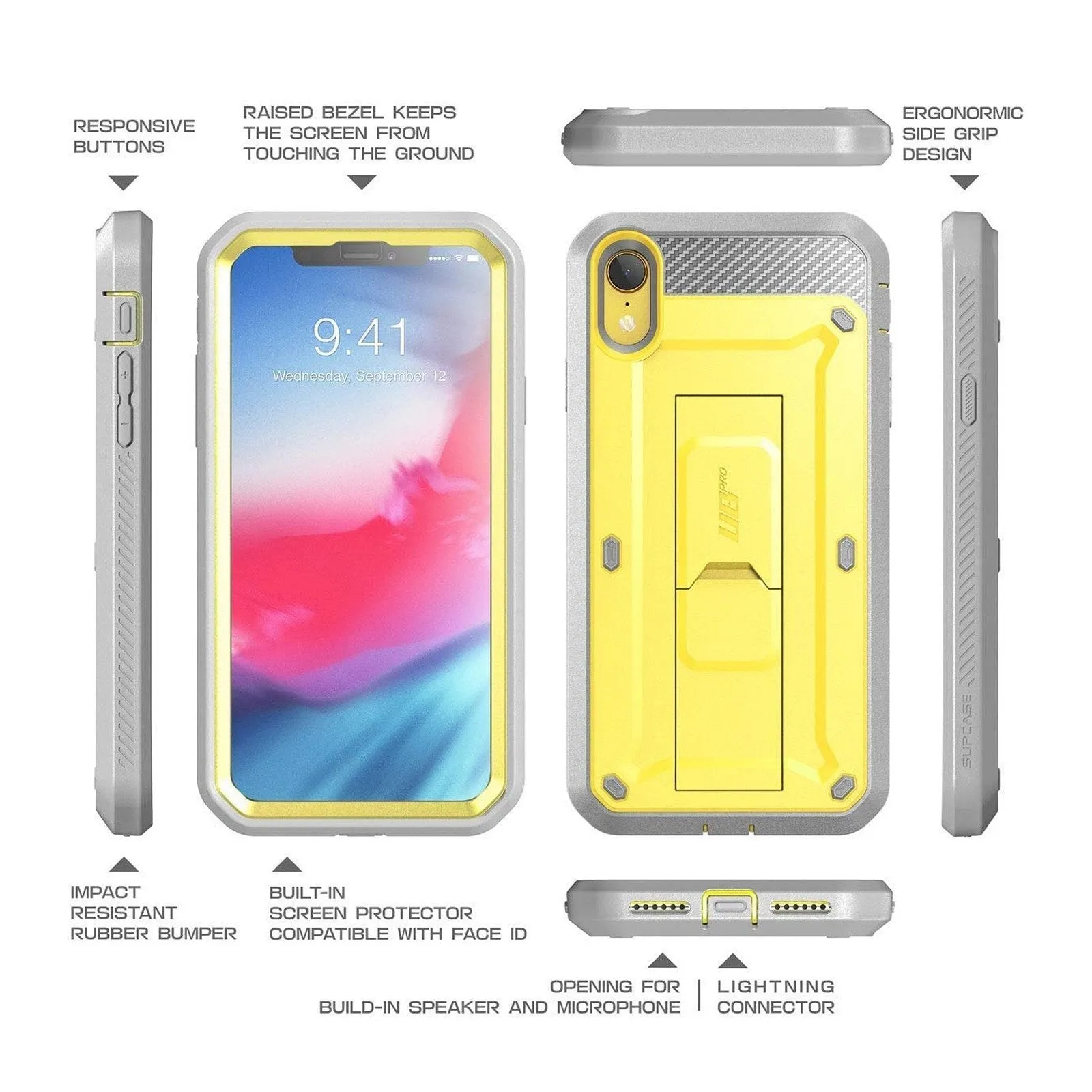 Flash Sale iPhone XR Unicorn Beetle Pro Full-Body Holster Case-Yellow  Last Few Pieces!