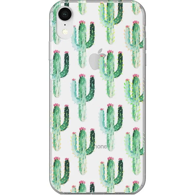 Flash Sale! Lookin' Sharp | Cactus Patterned Clear Floral Case  Last Few Pieces!
