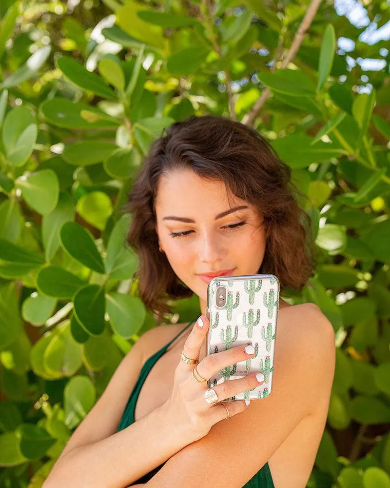 Flash Sale! Lookin' Sharp | Cactus Patterned Clear Floral Case  Last Few Pieces!