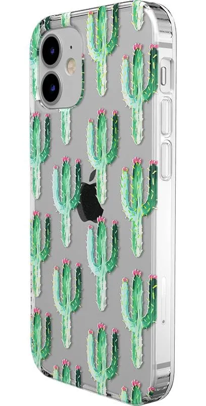 Flash Sale! Lookin' Sharp | Cactus Patterned Clear Floral Case  Last Few Pieces!