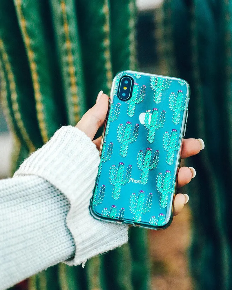 Flash Sale! Lookin' Sharp | Cactus Patterned Clear Floral Case  Last Few Pieces!