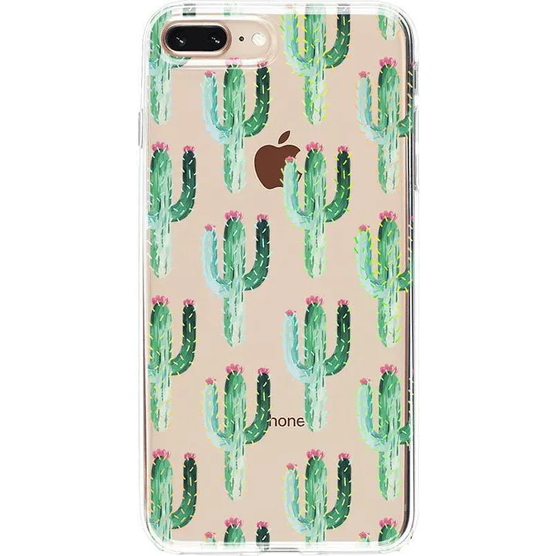 Flash Sale! Lookin' Sharp | Cactus Patterned Clear Floral Case  Last Few Pieces!