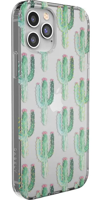 Flash Sale! Lookin' Sharp | Cactus Patterned Clear Floral Case  Last Few Pieces!