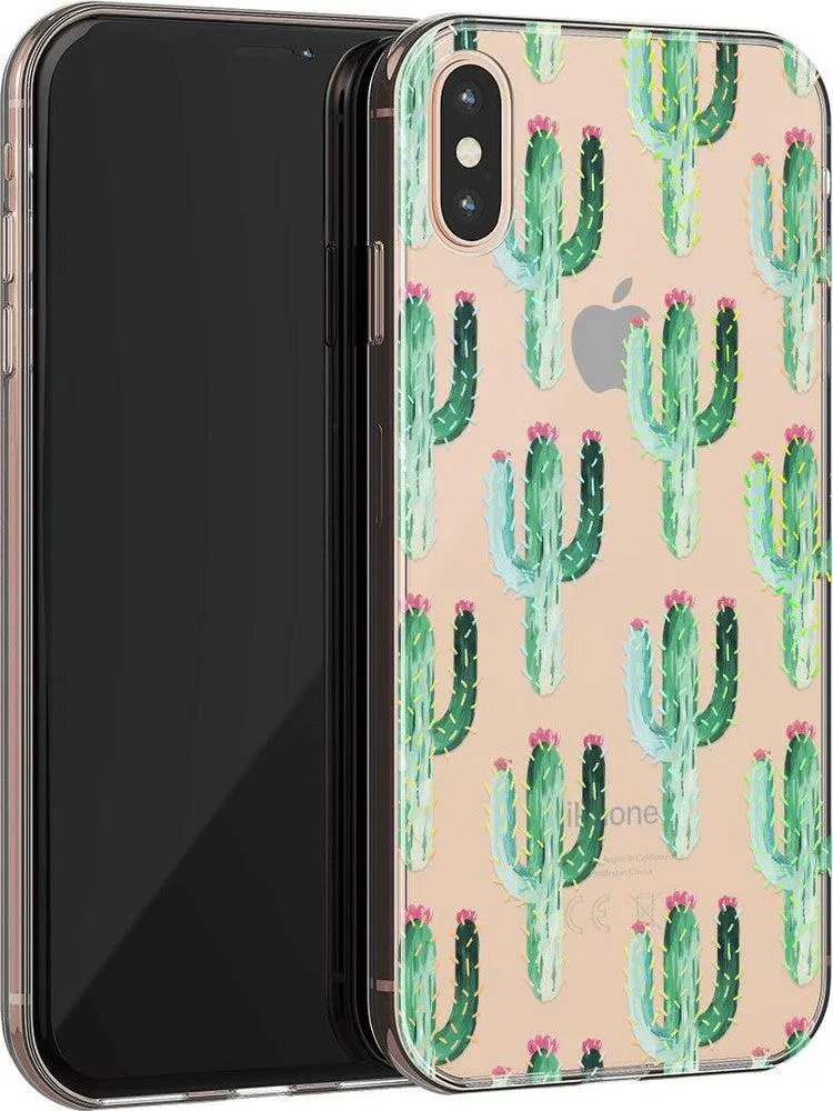 Flash Sale! Lookin' Sharp | Cactus Patterned Clear Floral Case  Last Few Pieces!