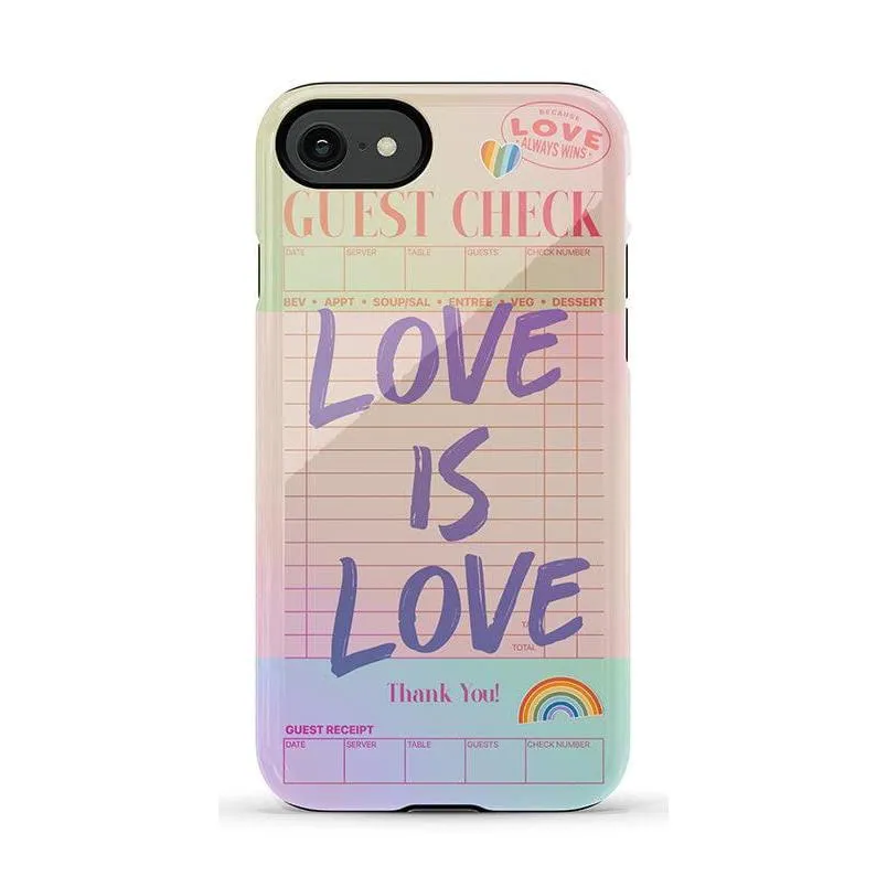 Flash Sale! Love is Love | Guest Check Pride Case  Dont Miss Out!