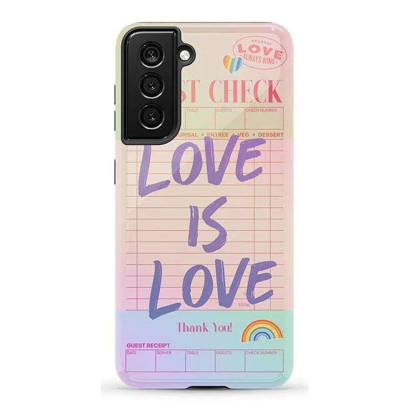 Flash Sale! Love is Love | Guest Check Pride Case  Dont Miss Out!