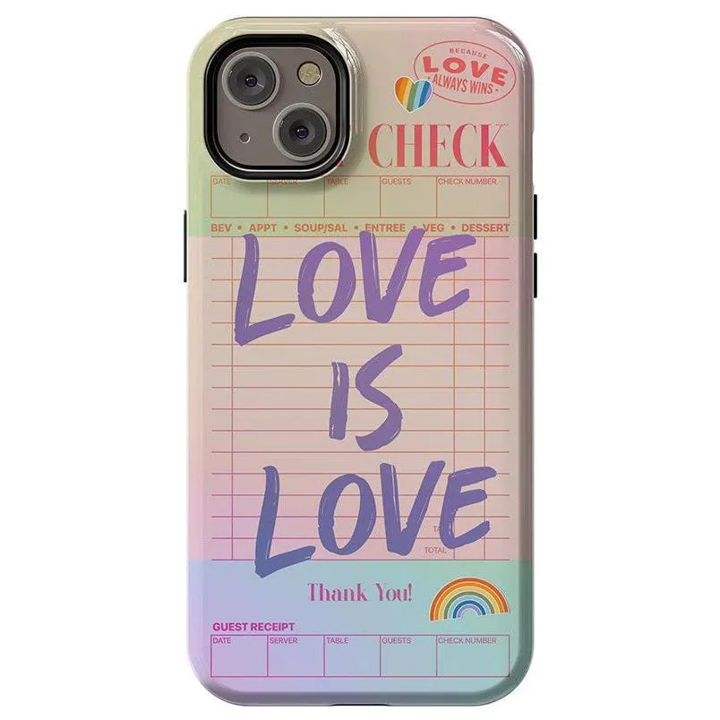 Flash Sale! Love is Love | Guest Check Pride Case  Dont Miss Out!