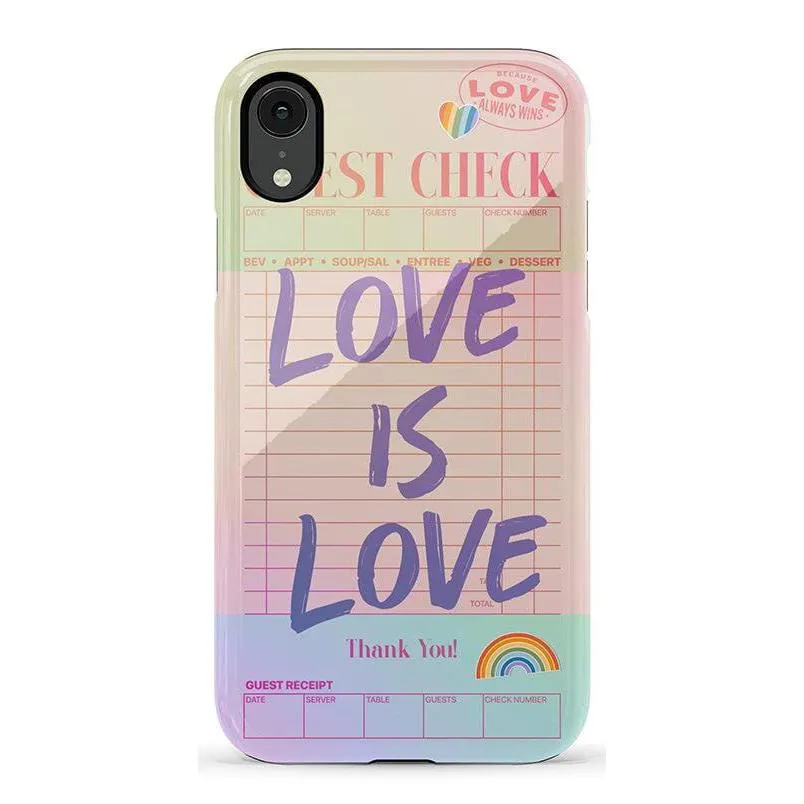 Flash Sale! Love is Love | Guest Check Pride Case  Dont Miss Out!