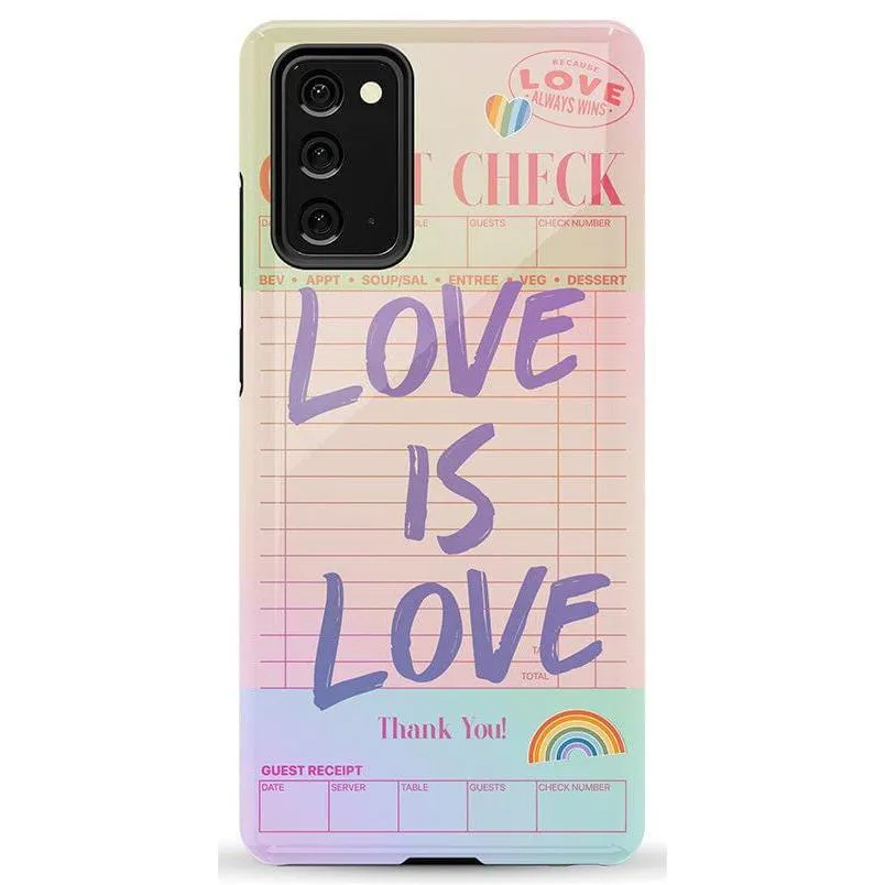 Flash Sale! Love is Love | Guest Check Pride Case  Dont Miss Out!