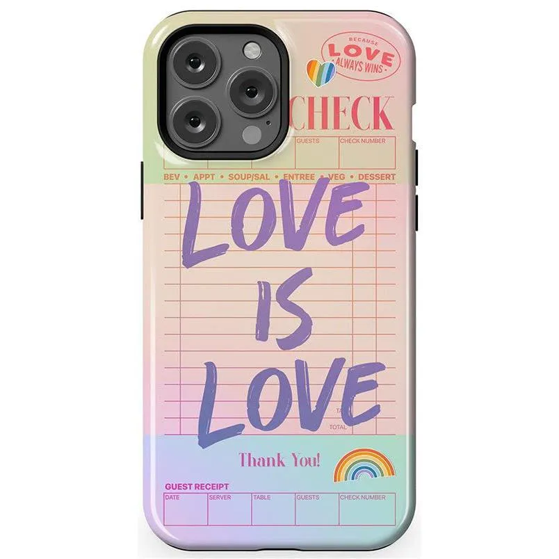 Flash Sale! Love is Love | Guest Check Pride Case  Dont Miss Out!