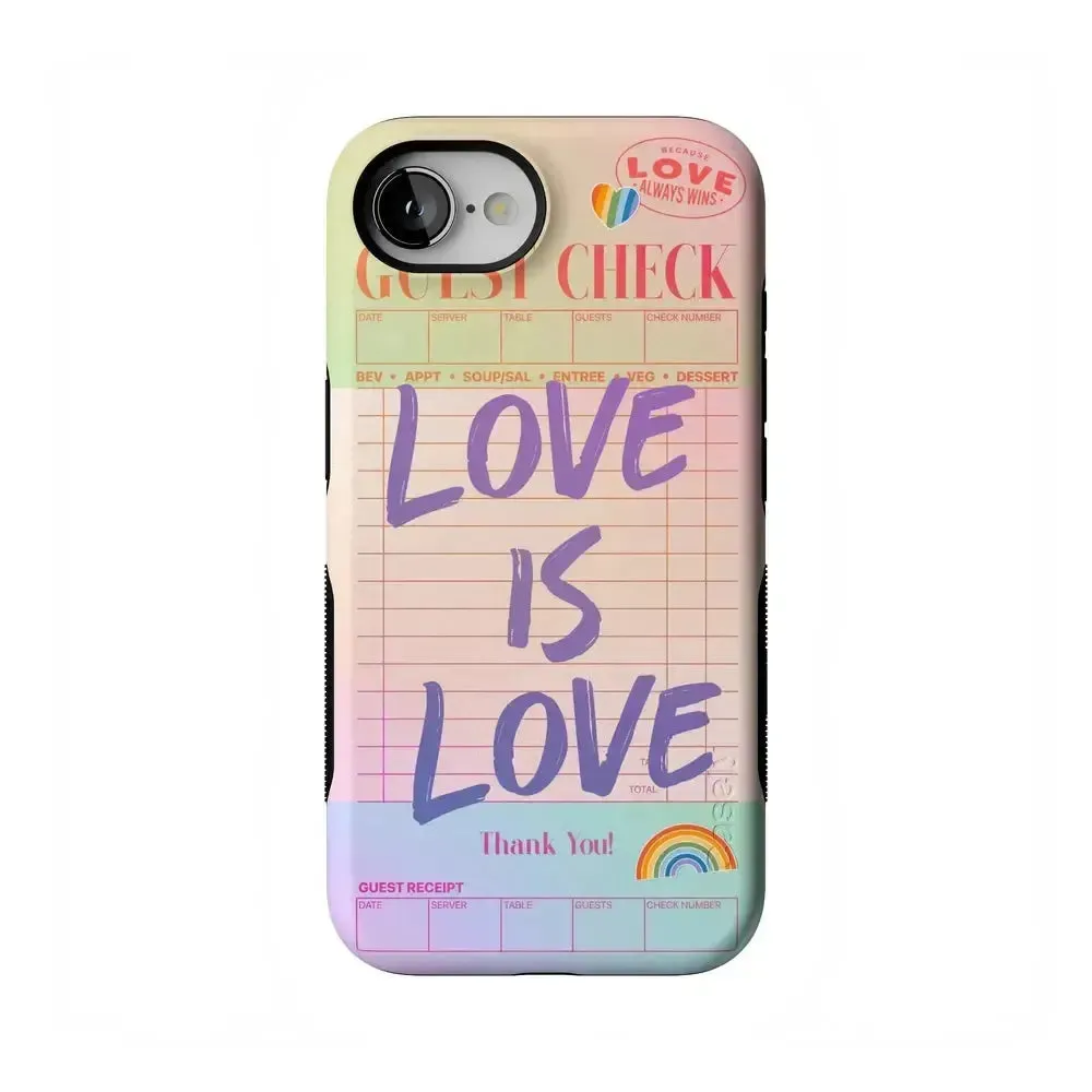 Flash Sale! Love is Love | Guest Check Pride Case  Dont Miss Out!