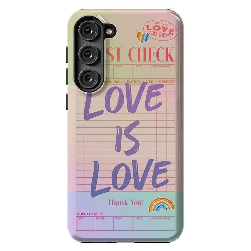 Flash Sale! Love is Love | Guest Check Pride Case  Dont Miss Out!
