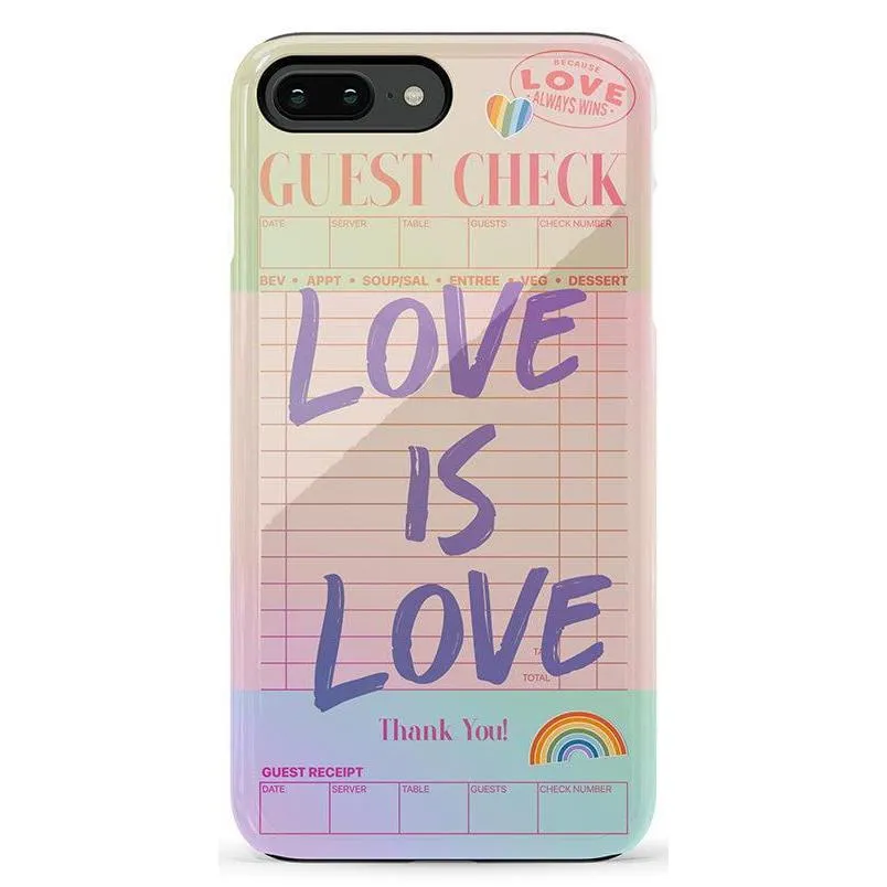 Flash Sale! Love is Love | Guest Check Pride Case  Dont Miss Out!