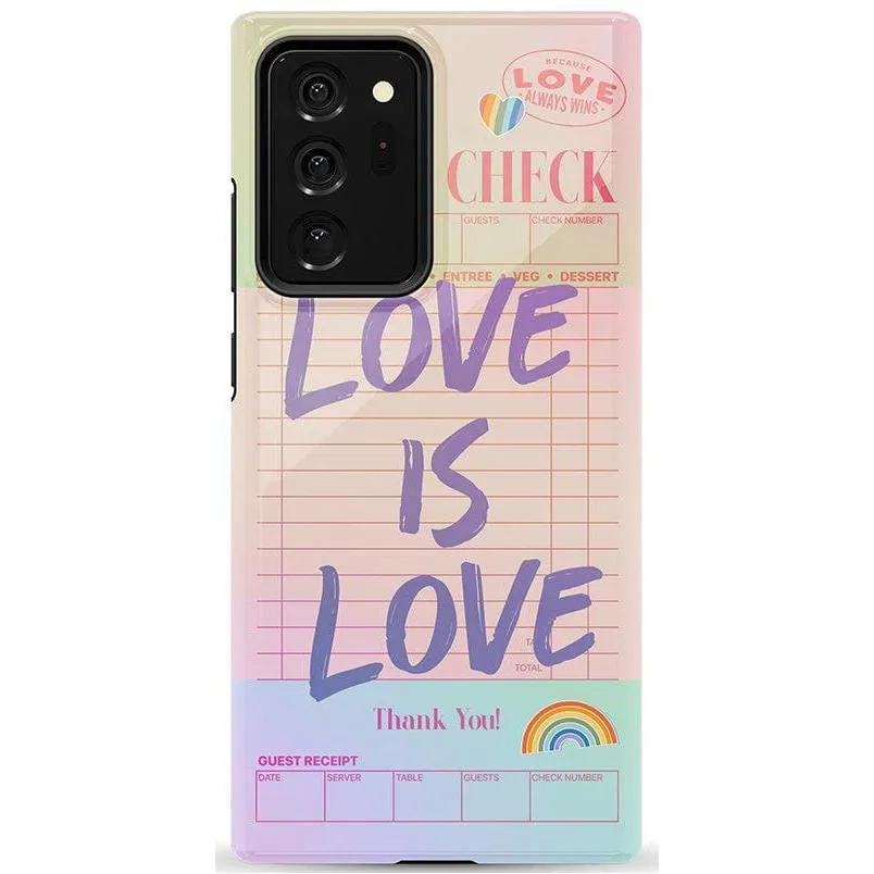 Flash Sale! Love is Love | Guest Check Pride Case  Dont Miss Out!
