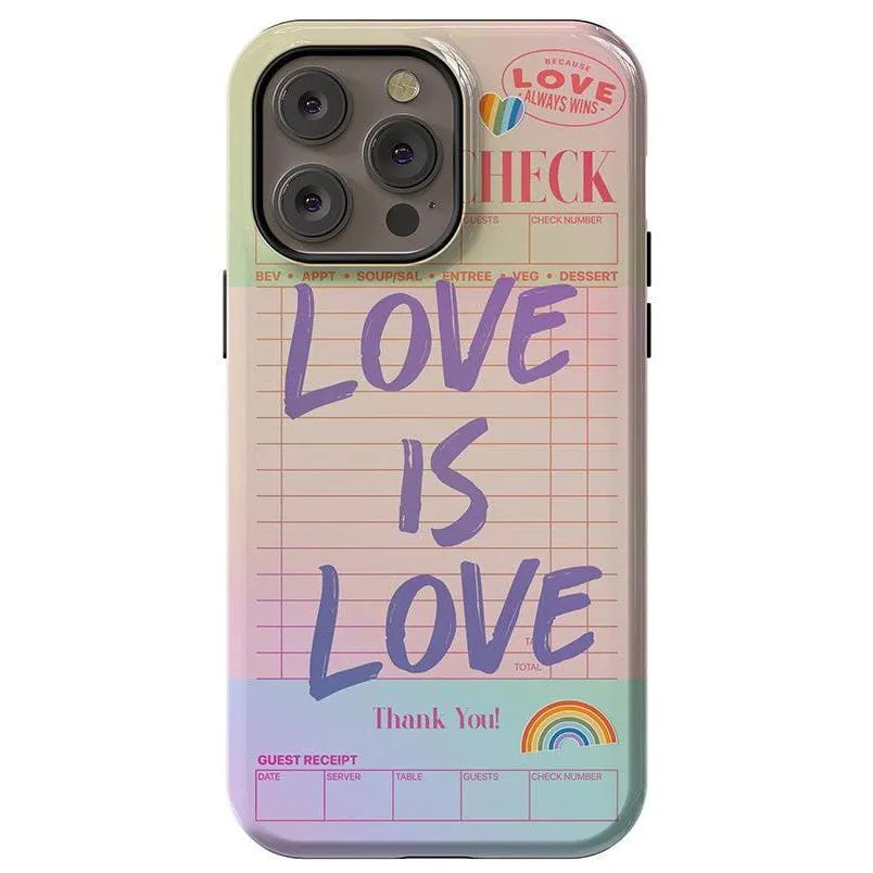 Flash Sale! Love is Love | Guest Check Pride Case  Dont Miss Out!