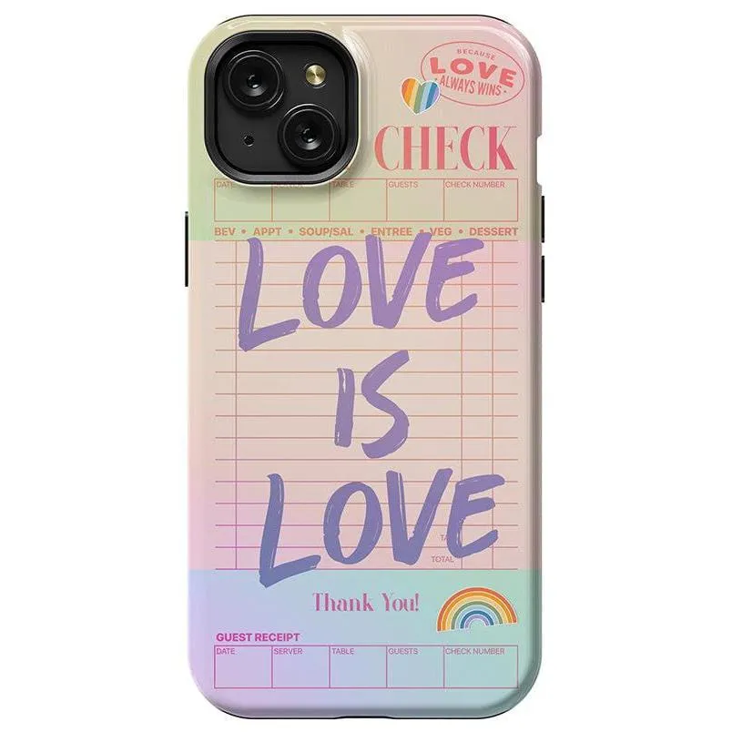 Flash Sale! Love is Love | Guest Check Pride Case  Dont Miss Out!