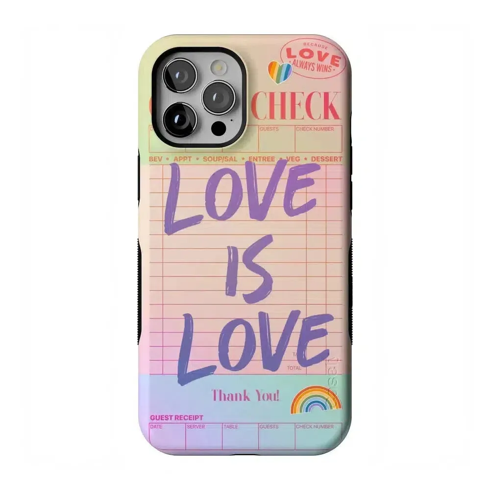 Flash Sale! Love is Love | Guest Check Pride Case  Dont Miss Out!