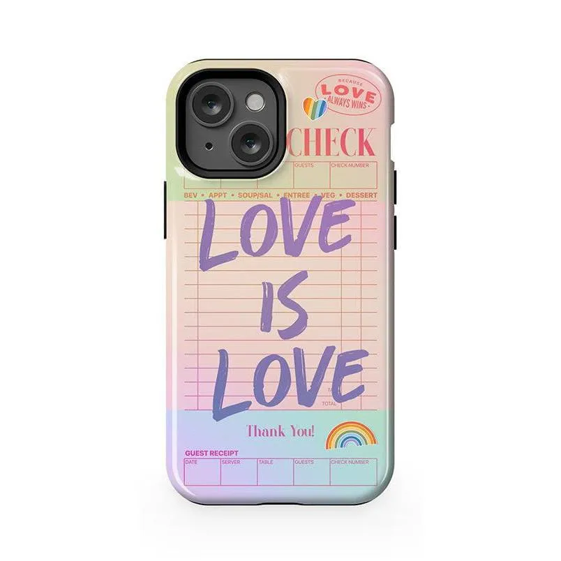 Flash Sale! Love is Love | Guest Check Pride Case  Dont Miss Out!