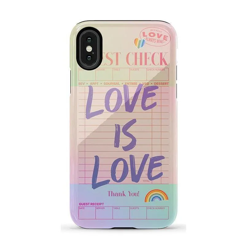 Flash Sale! Love is Love | Guest Check Pride Case  Dont Miss Out!
