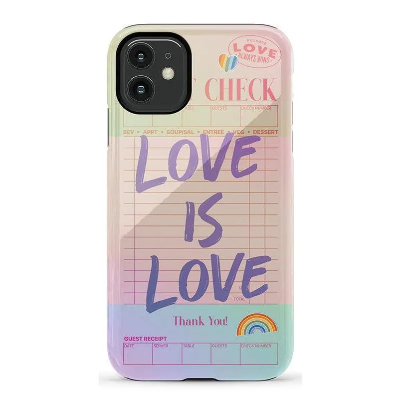 Flash Sale! Love is Love | Guest Check Pride Case  Dont Miss Out!