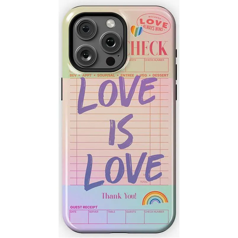 Flash Sale! Love is Love | Guest Check Pride Case  Dont Miss Out!