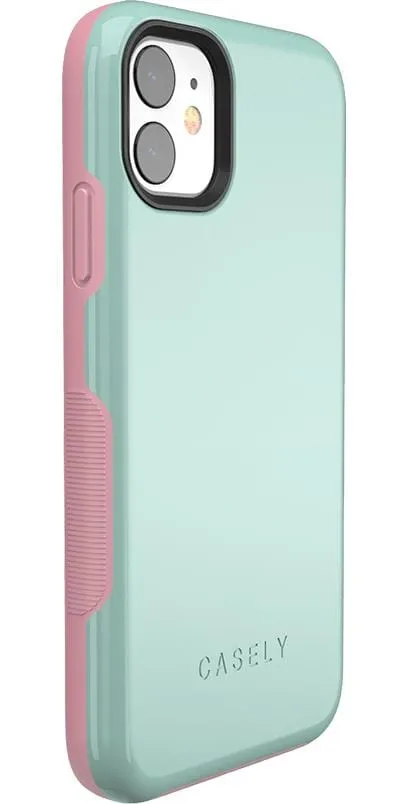 Flash Sale! Mint Green on Pink | Ultra-Protective Bold Case  Ends Soon!