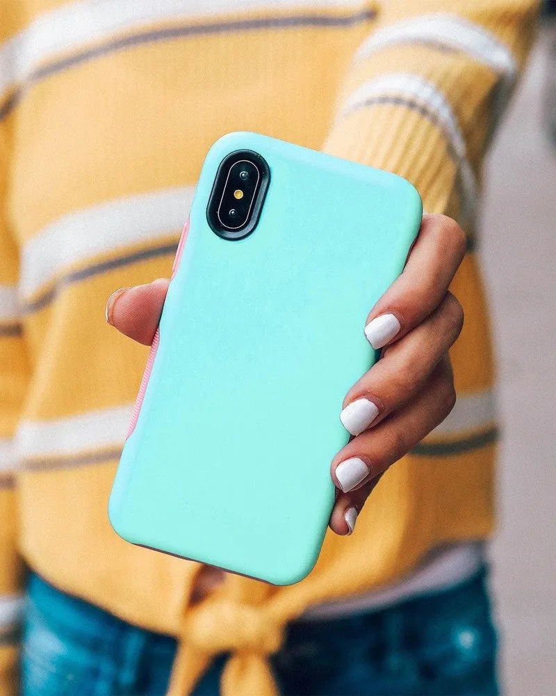 Flash Sale! Mint Green on Pink | Ultra-Protective Bold Case  Ends Soon!