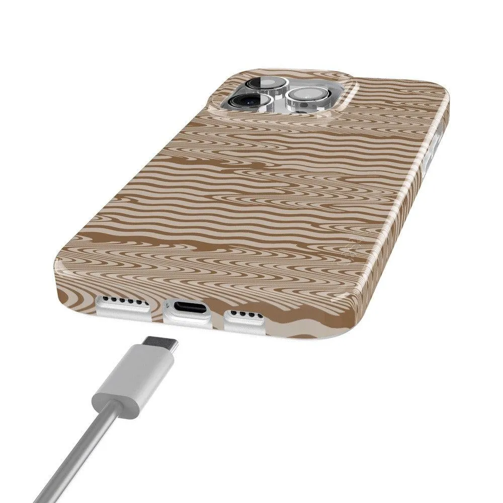 Flash Sale Mocha Ripple | Brown Waves Case  Today Only!