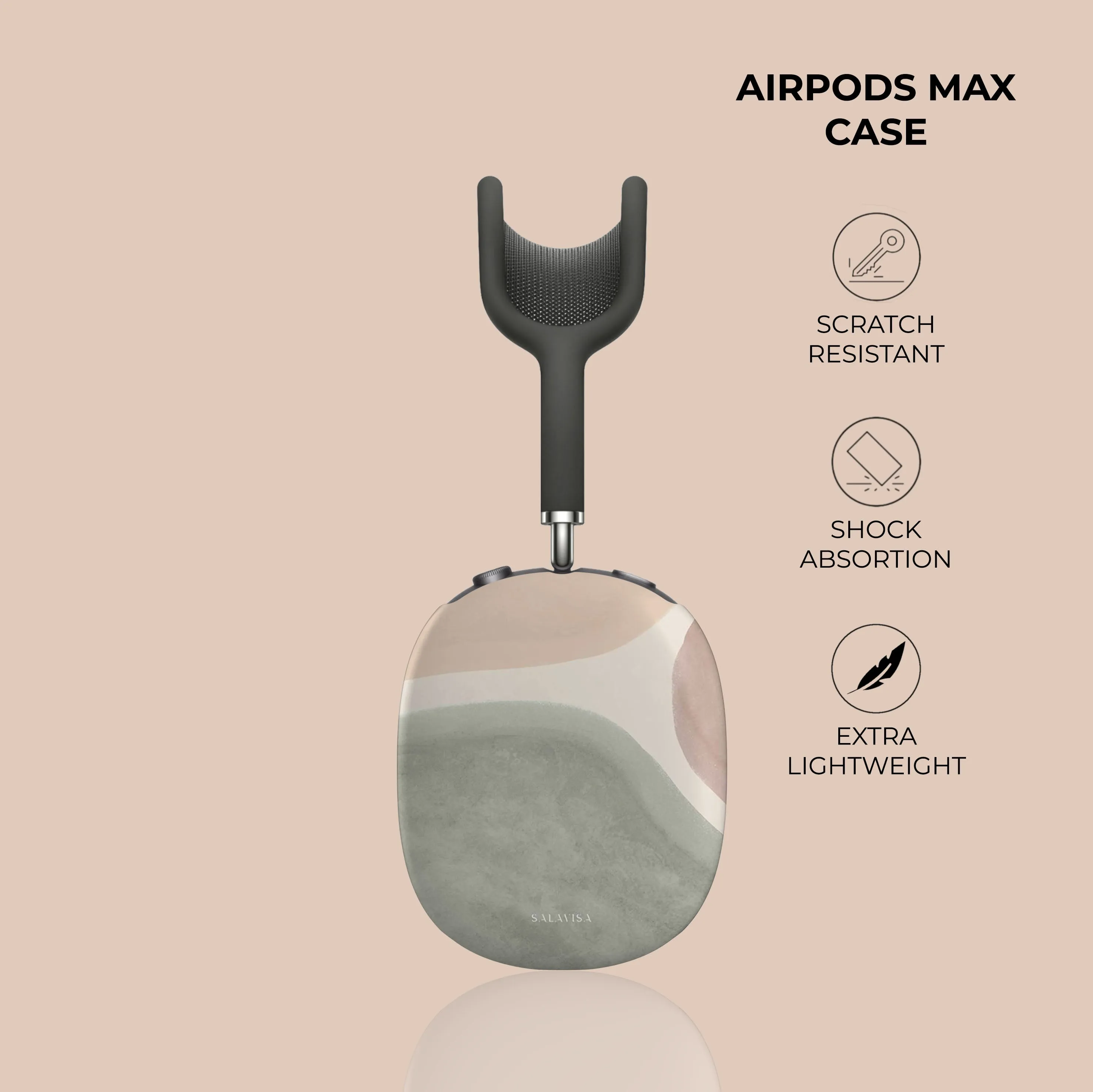 Flash Sale! Pale Colors Curves AirPods Max Case  Stylish & Comfortable