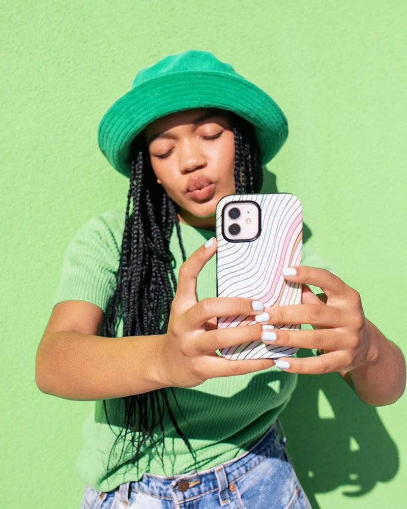 Flash Sale Ride The Wave | Pastel Rainbow Lined Samsung Case  Dont Miss Out!