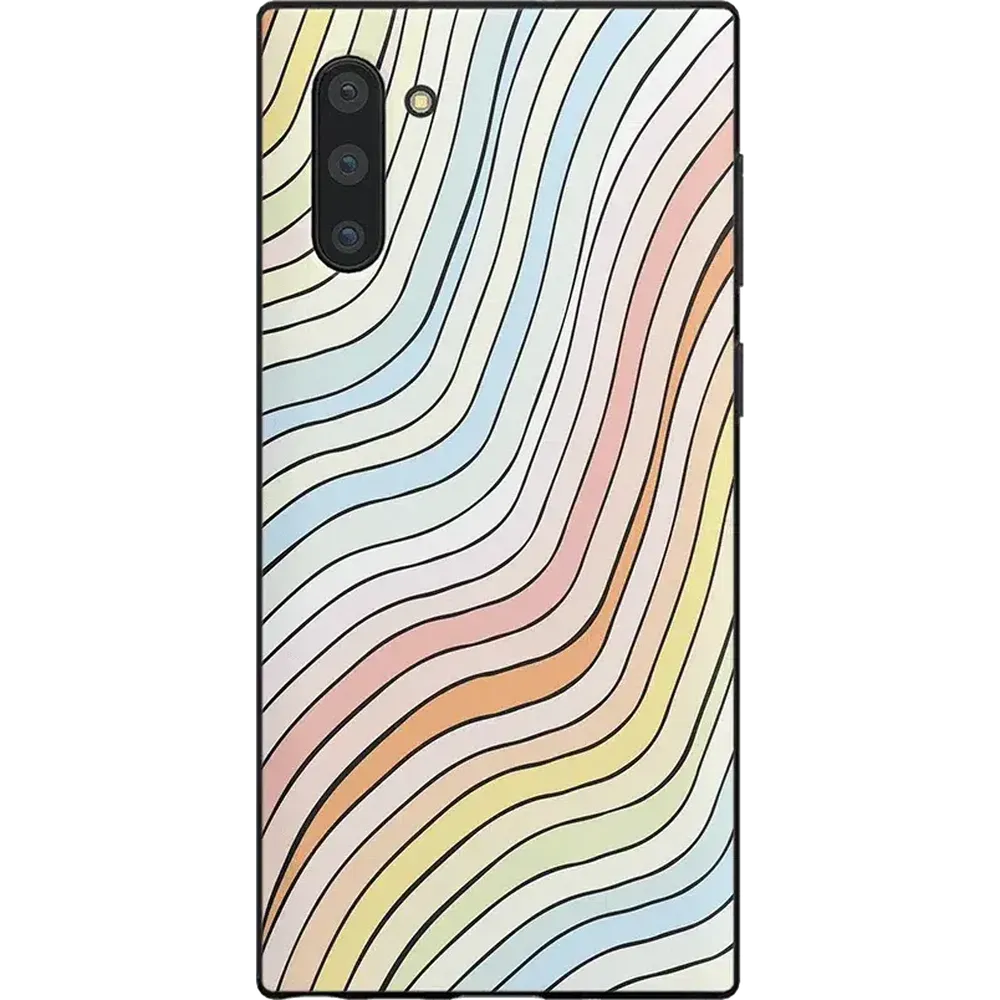 Flash Sale Ride The Wave | Pastel Rainbow Lined Samsung Case  Dont Miss Out!