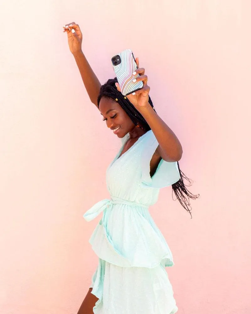 Flash Sale Ride The Wave | Pastel Rainbow Lined Samsung Case  Dont Miss Out!