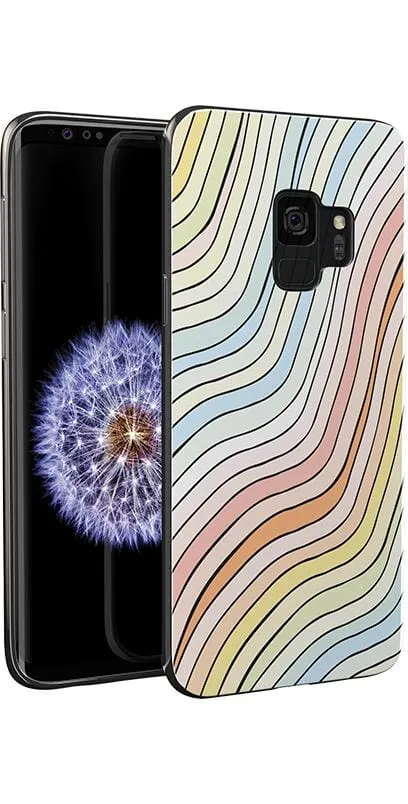 Flash Sale Ride The Wave | Pastel Rainbow Lined Samsung Case  Dont Miss Out!
