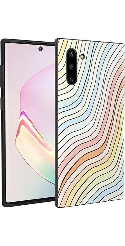 Flash Sale Ride The Wave | Pastel Rainbow Lined Samsung Case  Dont Miss Out!