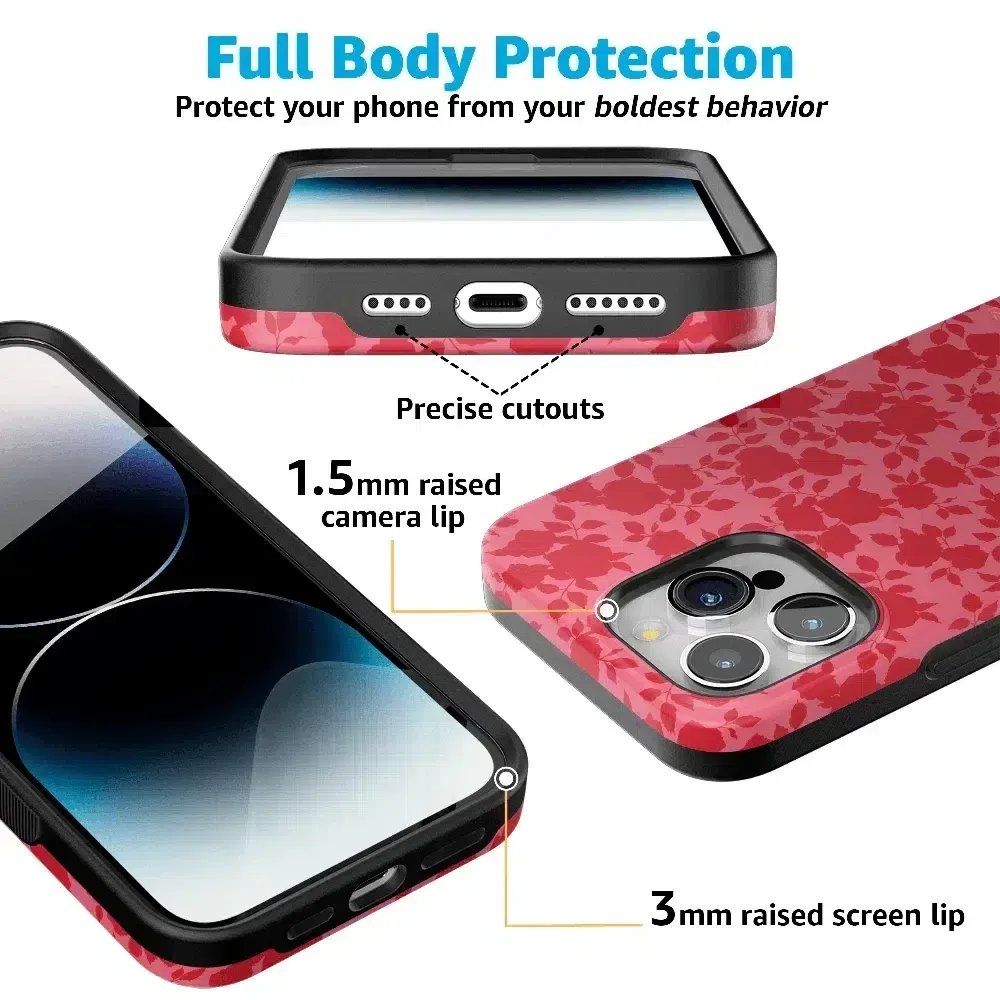 Flash Sale! Rose Garden | Red Aesthetic Case  Almost Gone!