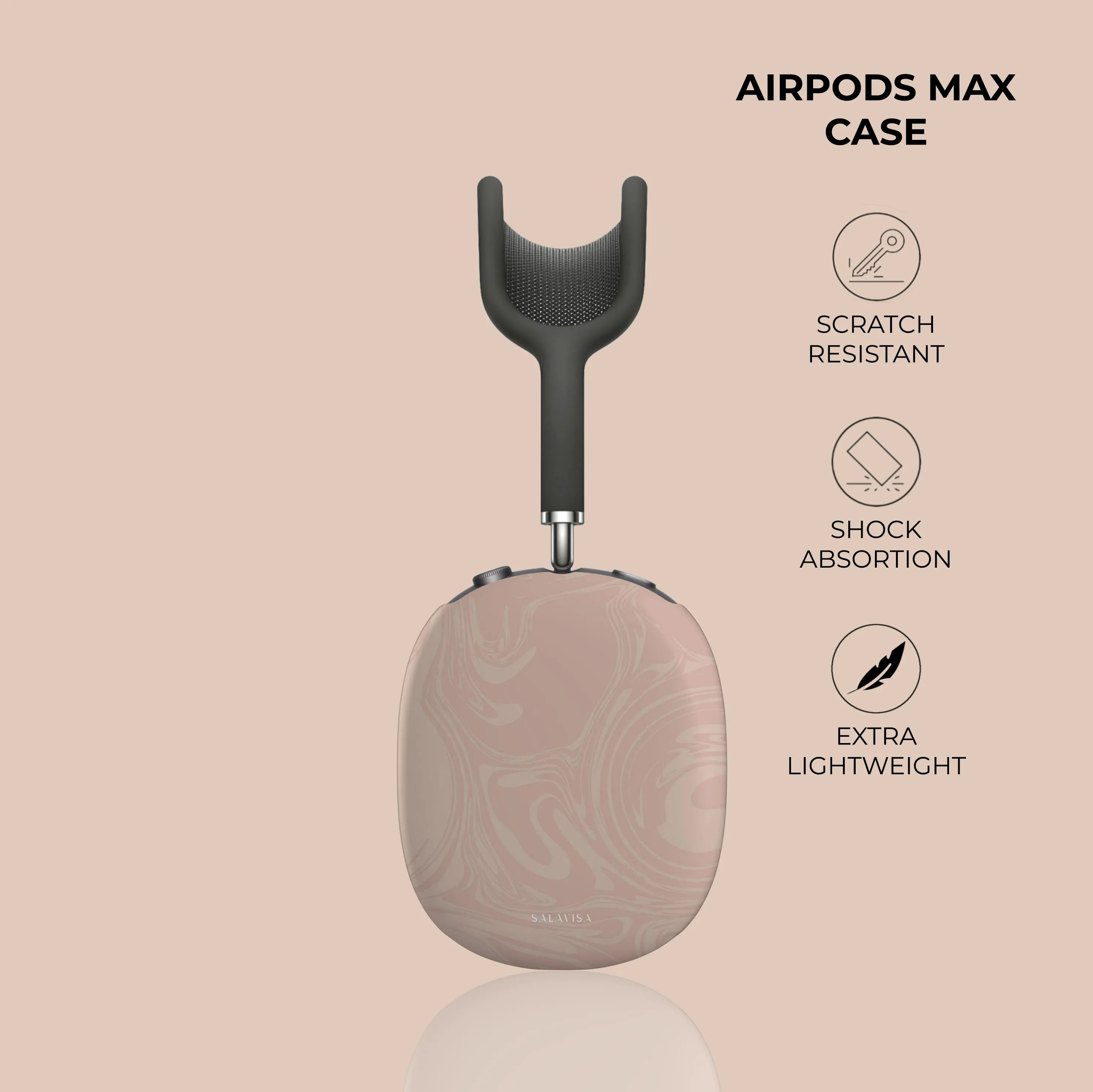 Flash Sale! Rose Swirl AirPods Max Case  Stylish & Comfortable
