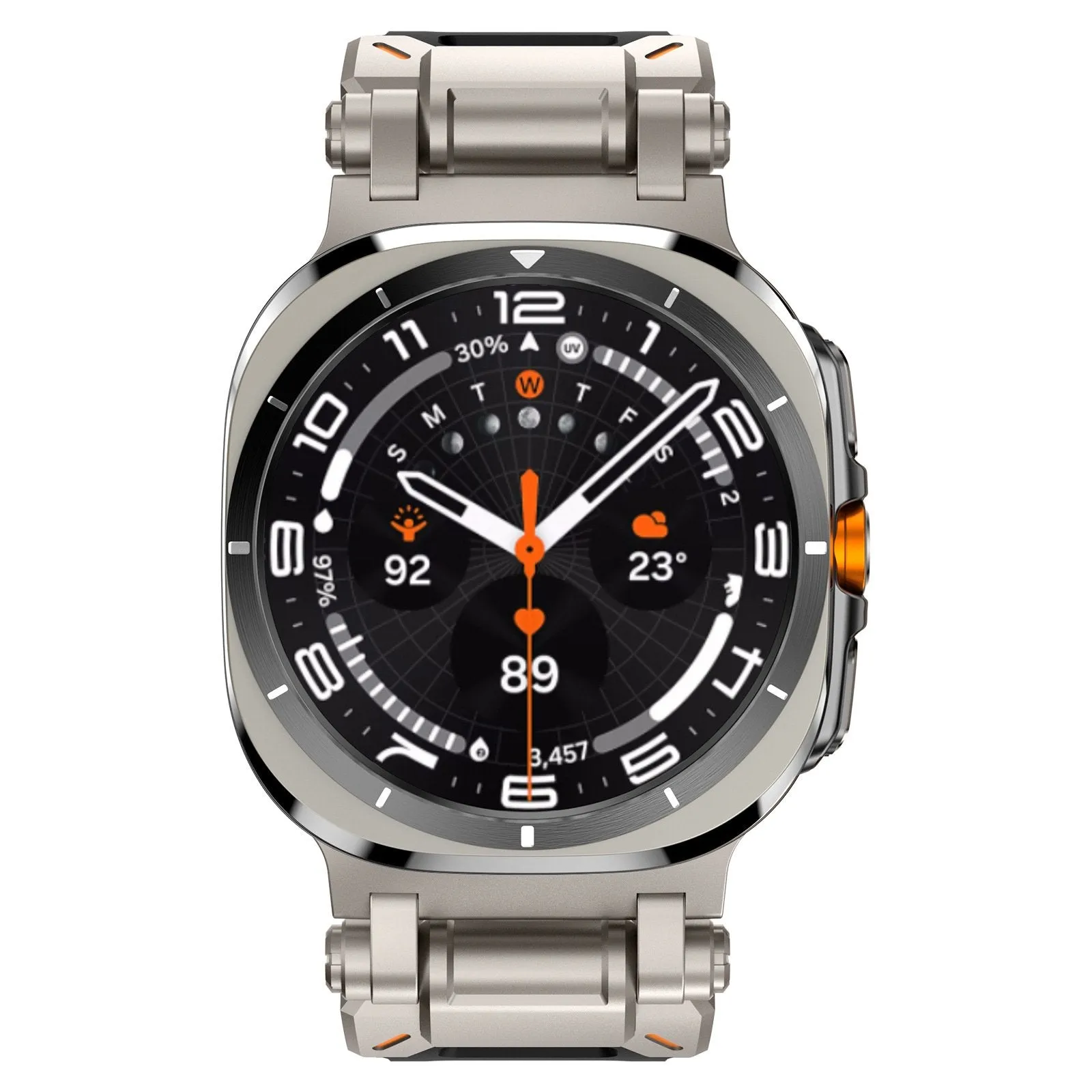 Flash Sale Samsung Galaxy Watch Ultra 'Explorer' TPU Strap (Black with Titanium)  Stylish & Comfortable