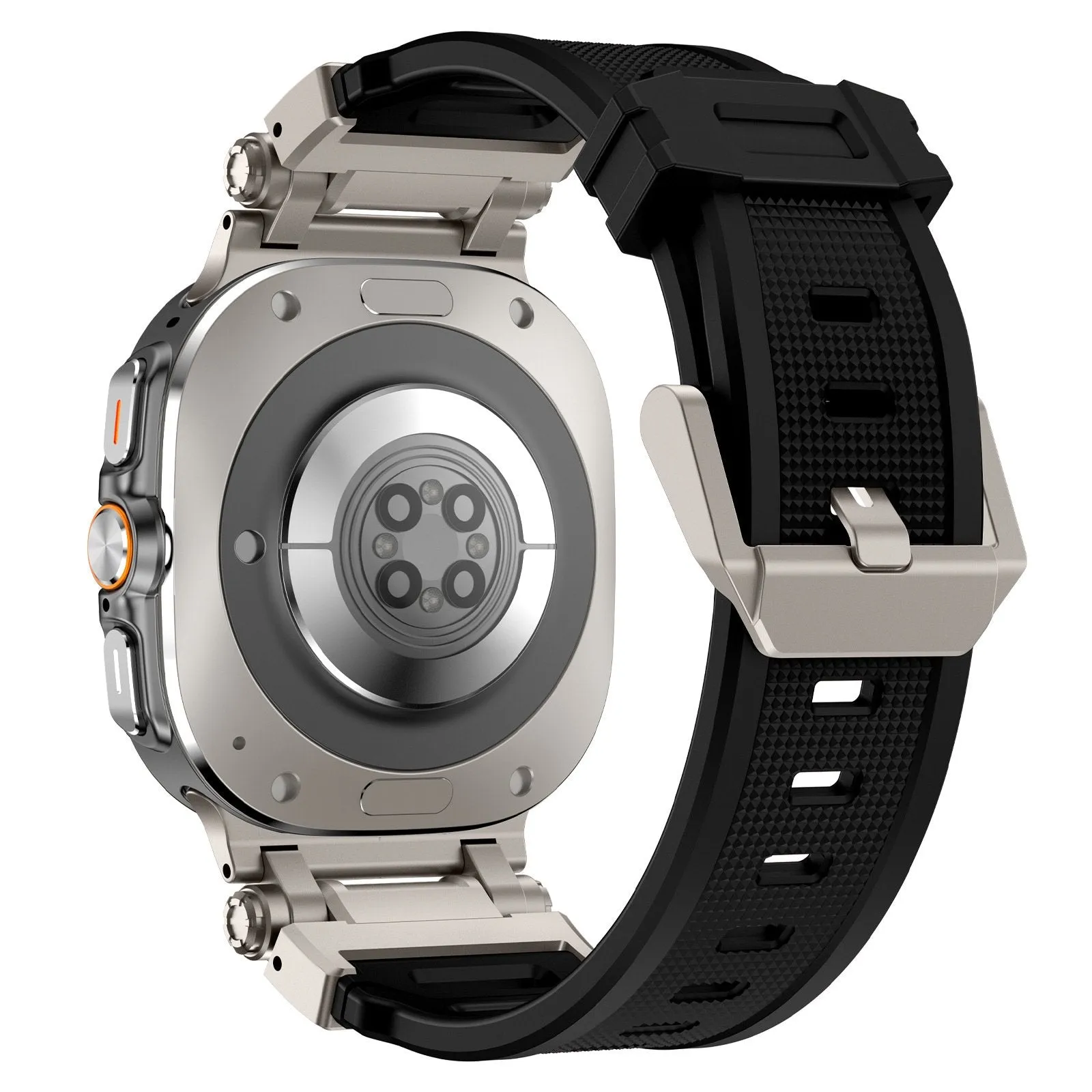 Flash Sale Samsung Galaxy Watch Ultra 'Explorer' TPU Strap (Black with Titanium)  Stylish & Comfortable