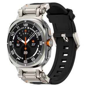 Flash Sale Samsung Galaxy Watch Ultra 'Explorer' TPU Strap (Black with Titanium)  Stylish & Comfortable