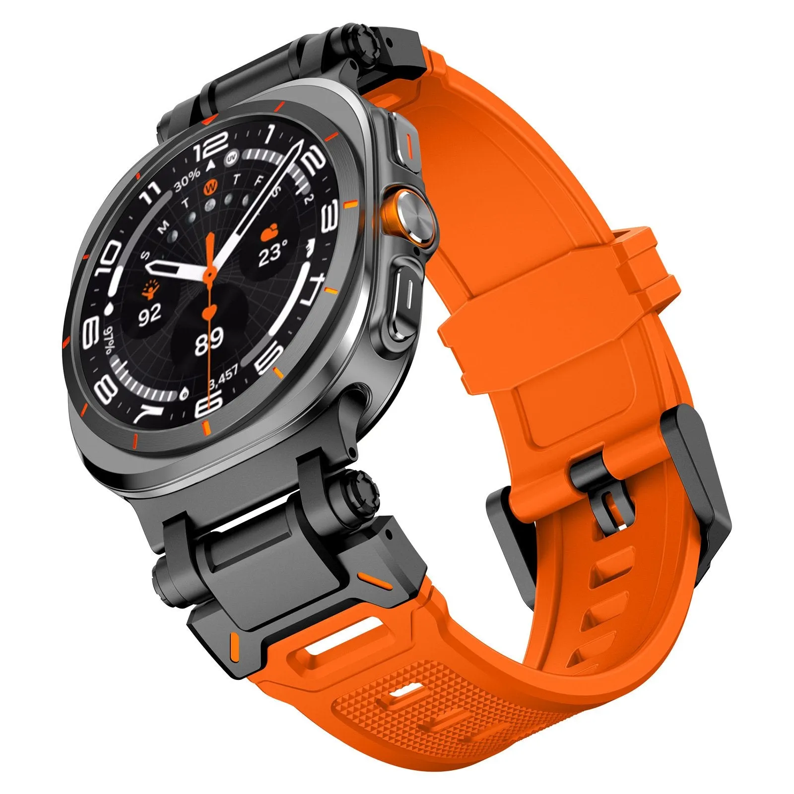 Flash Sale Samsung Galaxy Watch Ultra 'Explorer' TPU Strap (Orange with Black)  Almost Sold Out!