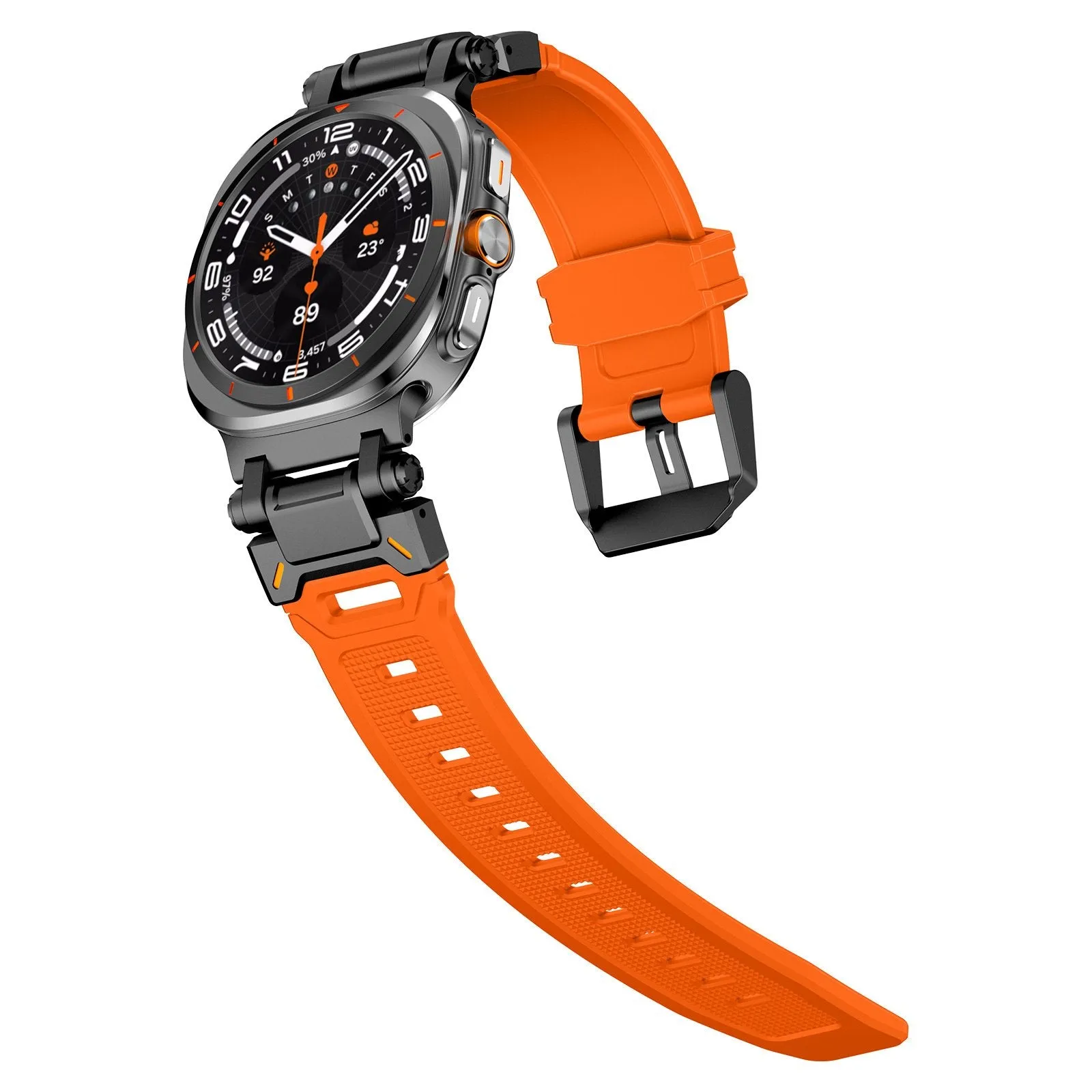 Flash Sale Samsung Galaxy Watch Ultra 'Explorer' TPU Strap (Orange with Black)  Almost Sold Out!