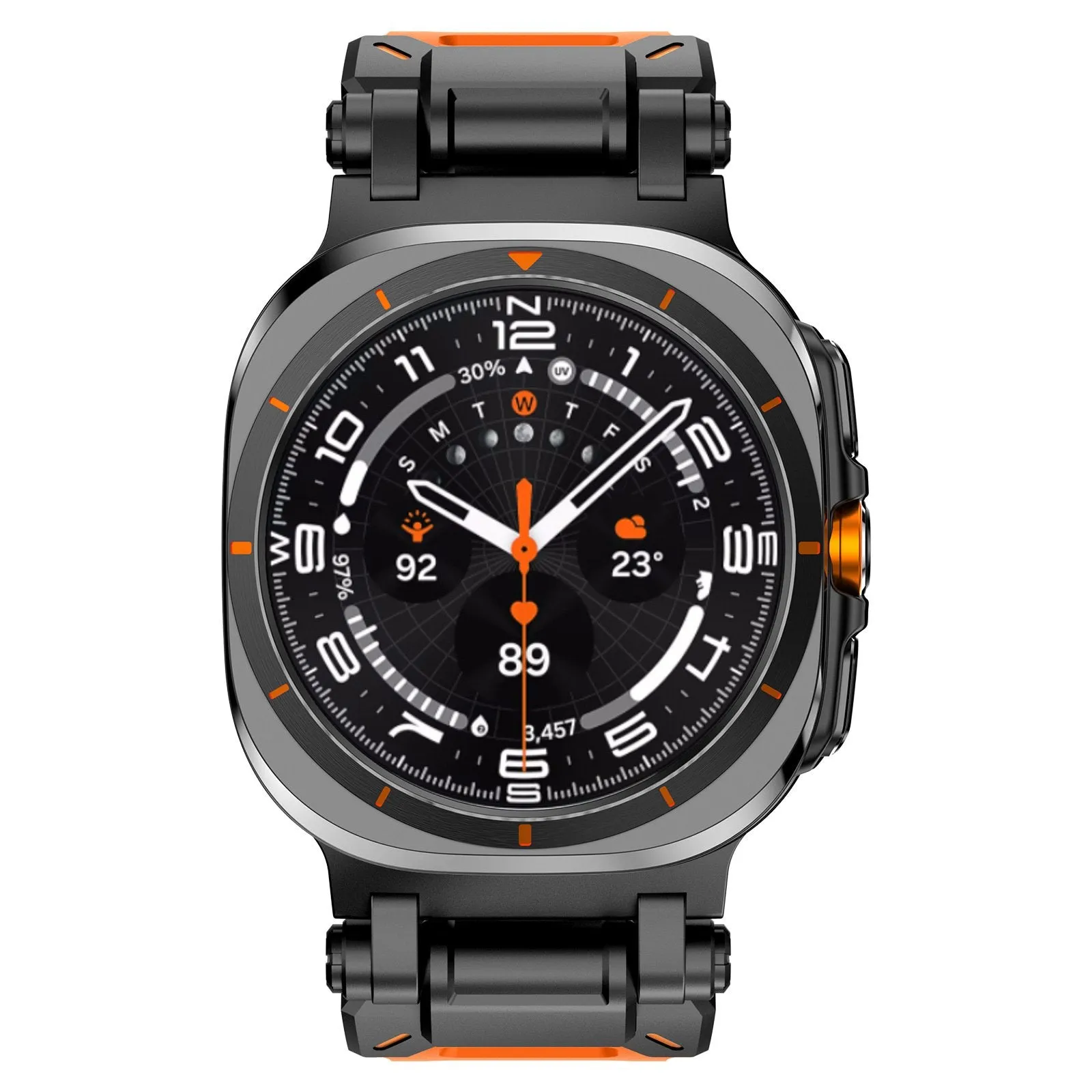 Flash Sale Samsung Galaxy Watch Ultra 'Explorer' TPU Strap (Orange with Black)  Almost Sold Out!