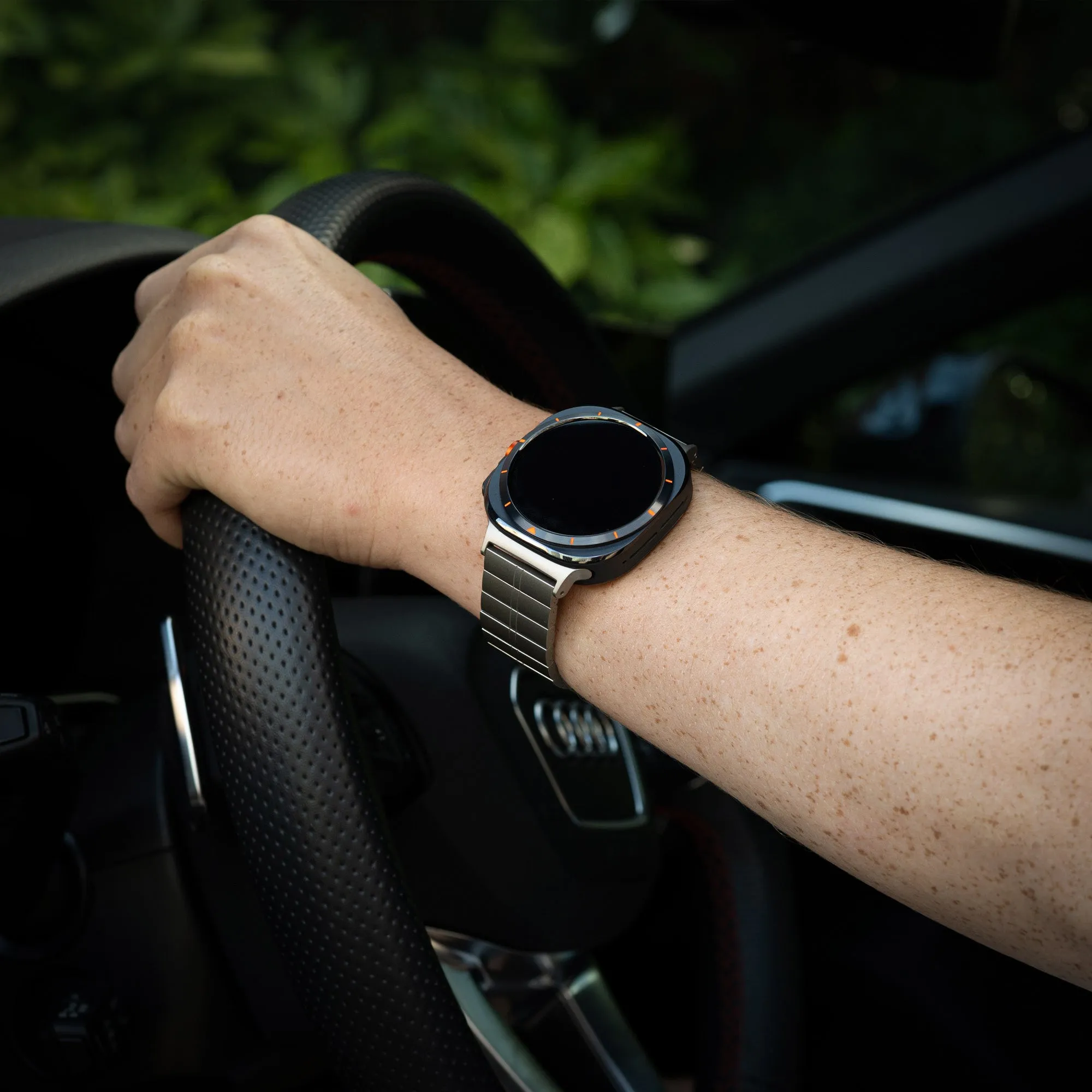 Flash Sale Samsung Galaxy Watch Ultra Premium Metal Strap (Titanium)  Limited Release!