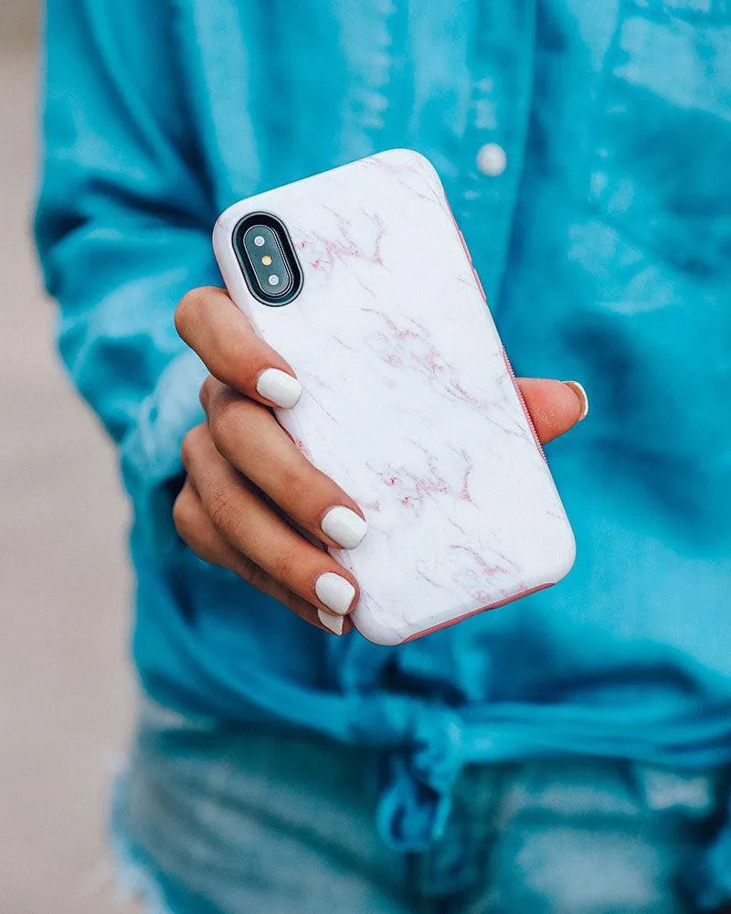 Flash Sale Subtle Blush | White and Pink Marble Case  Today Only!