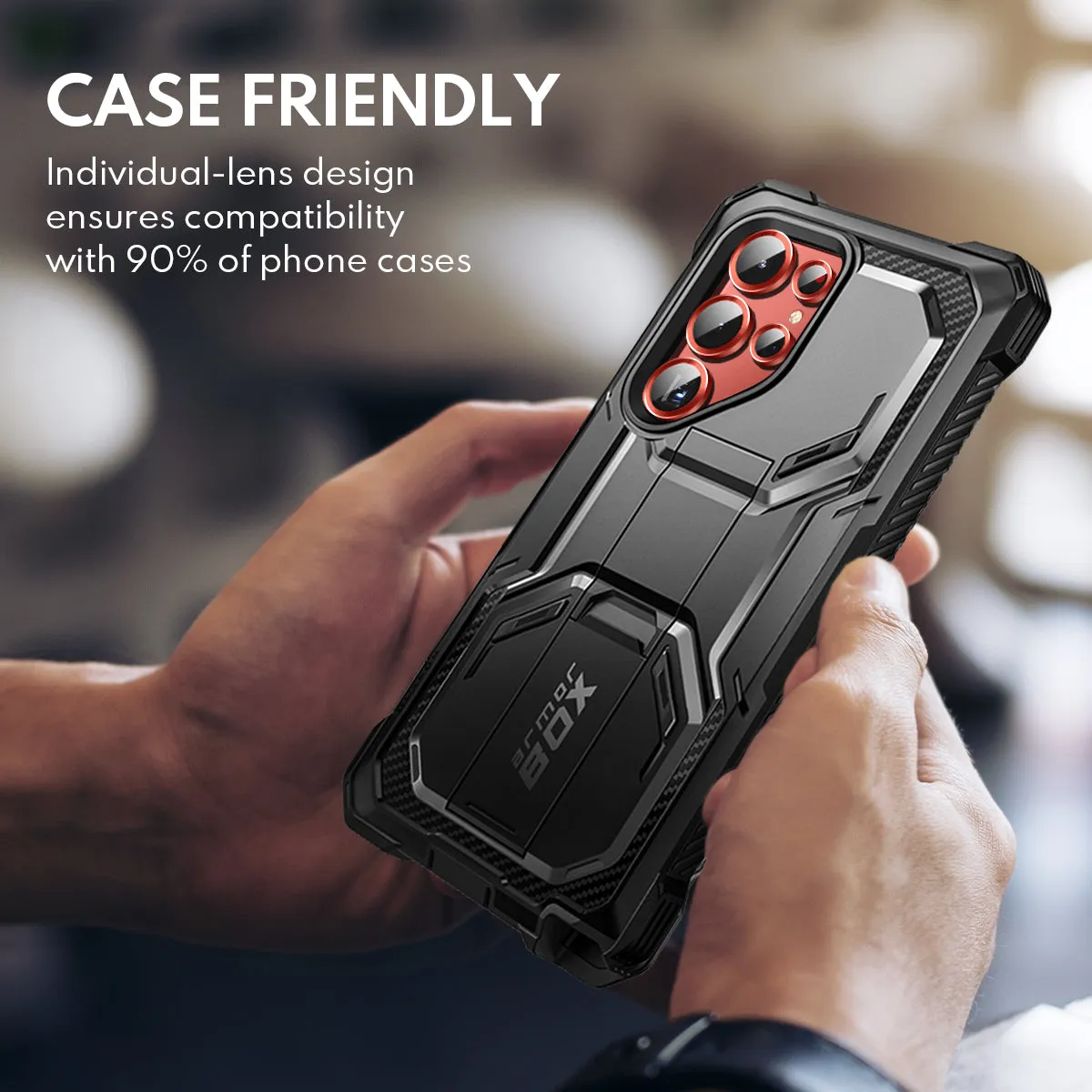 Flash Sale Tempered Glass Camera Lens Protector  for Galaxy S23 Ultra-Red  Last Few Pieces!