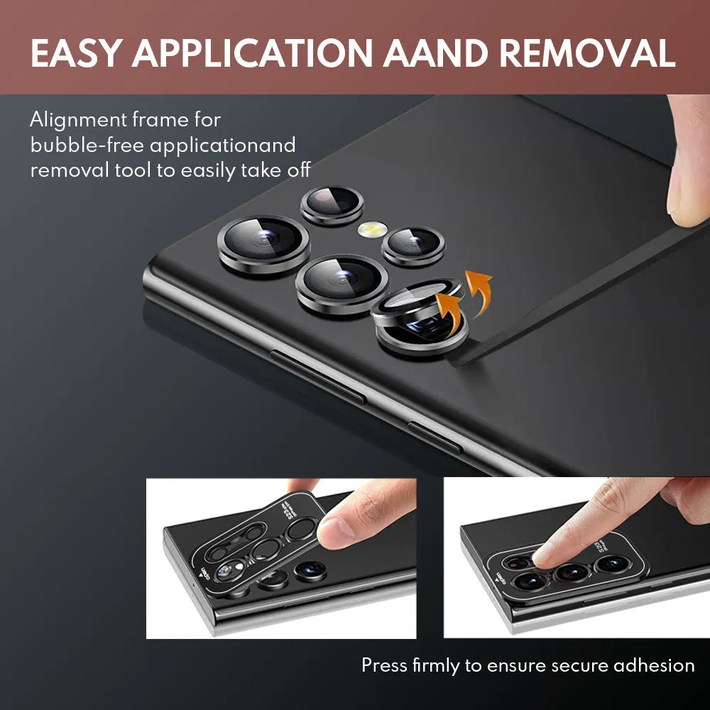 Flash Sale Tempered Glass Camera Lens Protector  for Galaxy S23 Ultra-Red  Last Few Pieces!
