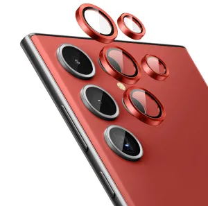 Flash Sale Tempered Glass Camera Lens Protector  for Galaxy S23 Ultra-Red  Last Few Pieces!