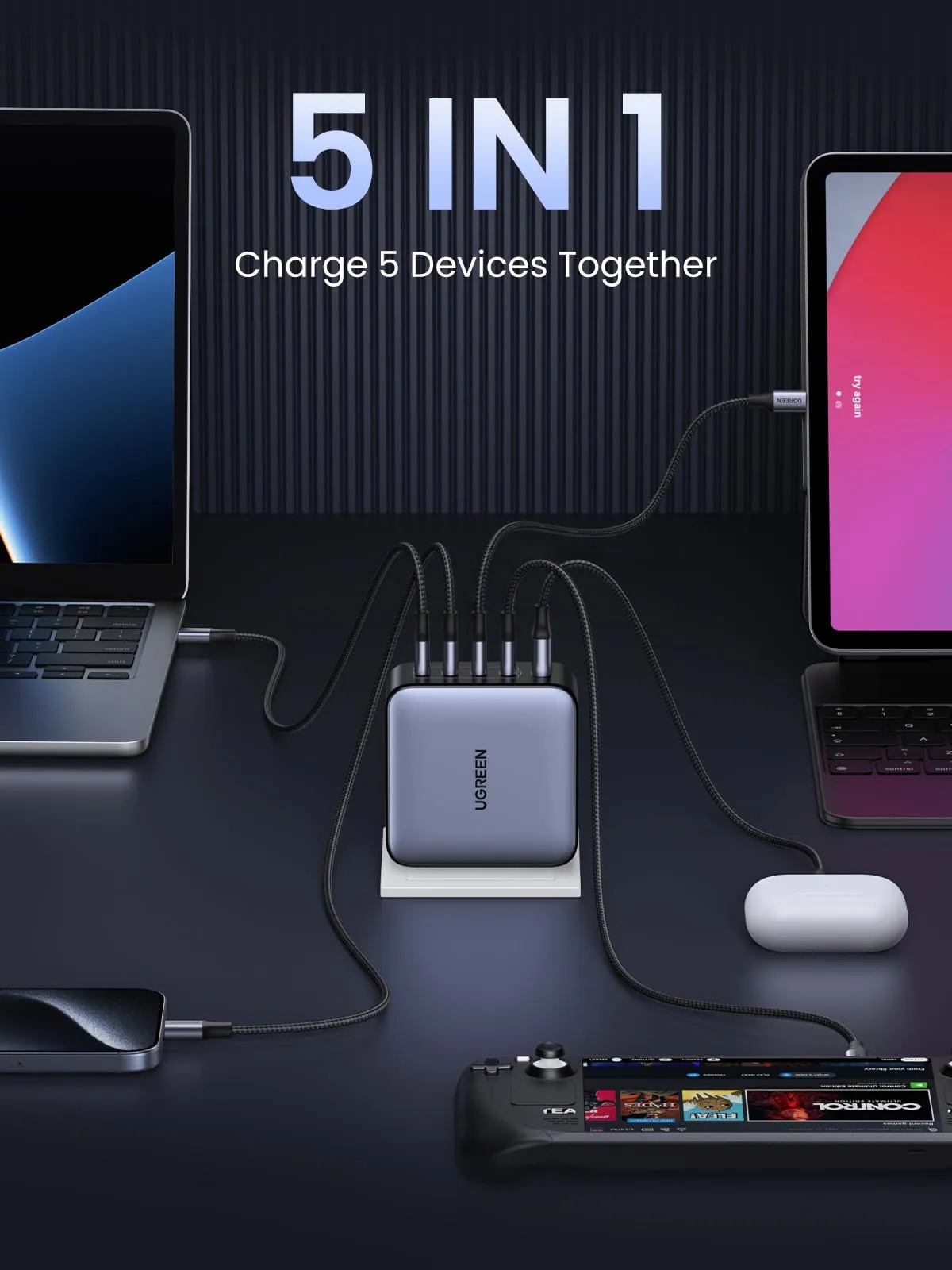 Flash Sale! UGREEN 100W USB C GaN Charger Block  Limited Availability!